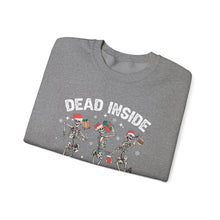 Load image into Gallery viewer, Dead Inside but Jolly AF Skeleton Crewneck Sweatshirt - Holiday Fun & Cheer