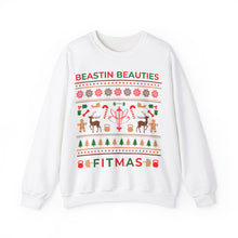 Load image into Gallery viewer, Ugly Sweater Fitmas Festive Fitness Crewneck Sweatshirt | Beastin Beauties Fitmas Design