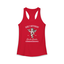 Load image into Gallery viewer, Built Different Cupid Racerback Tank — Women's Athletic Valentine Tank