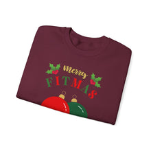Load image into Gallery viewer, Merry FITMAS Ornaments Unisex Heavy Blend™ Crewneck Sweatshirt