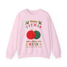 Load image into Gallery viewer, Merry FITMAS Ornaments Unisex Heavy Blend™ Crewneck Sweatshirt