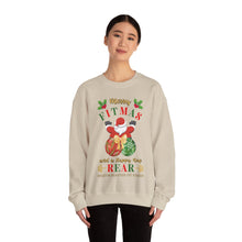 Load image into Gallery viewer, Merry Fitmas Santa Booty Unisex Crewneck Sweatshirt - Christmas Fitness Apparel