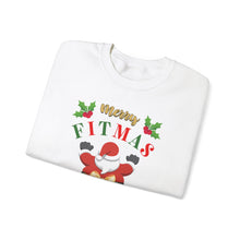 Load image into Gallery viewer, Merry Fitmas Santa Booty Unisex Crewneck Sweatshirt - Christmas Fitness Apparel