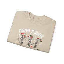 Load image into Gallery viewer, Dead Inside but Jolly AF Skeleton Crewneck Sweatshirt - Holiday Fun & Cheer