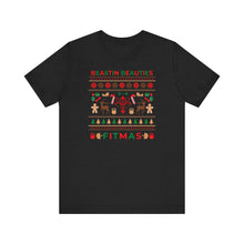 Load image into Gallery viewer, Merry Fitmas Ugly Sweater Unisex Tee - Holiday Fitness Shirt for Gym Lovers