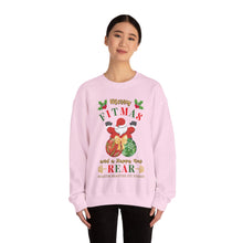 Load image into Gallery viewer, Merry Fitmas Santa Booty Unisex Crewneck Sweatshirt - Christmas Fitness Apparel
