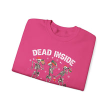 Load image into Gallery viewer, Dead Inside but Jolly AF Skeleton Crewneck Sweatshirt - Holiday Fun & Cheer