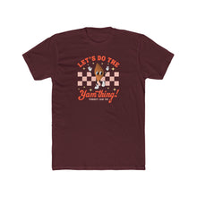 Load image into Gallery viewer, Thanksgiving Humor Unisex Cotton Crew Tee - "Let's Do The Yam Thing!"
