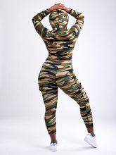 Load image into Gallery viewer, Athletic Zip-Up Crop Hoodie Jacket