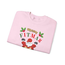 Load image into Gallery viewer, Merry Fitmas Santa Booty Unisex Crewneck Sweatshirt - Christmas Fitness Apparel