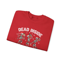 Load image into Gallery viewer, Dead Inside but Jolly AF Skeleton Crewneck Sweatshirt - Holiday Fun & Cheer