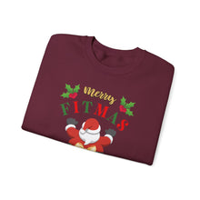 Load image into Gallery viewer, Merry Fitmas Santa Booty Unisex Crewneck Sweatshirt - Christmas Fitness Apparel