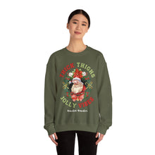 Load image into Gallery viewer, Thick Thighs Jolly Vibes Sweatshirt