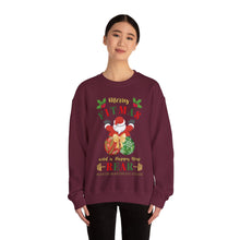 Load image into Gallery viewer, Merry Fitmas Santa Booty Unisex Crewneck Sweatshirt - Christmas Fitness Apparel