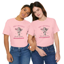 Load image into Gallery viewer, Built Different Cupid Fitness Tee — 'Built Different' Cherub Weightlifting Graphic T-Shirt