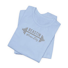 Load image into Gallery viewer, Gray Barbell BB Logo Tee