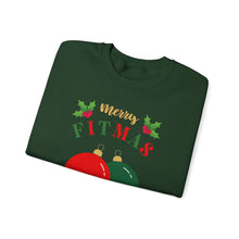 Load image into Gallery viewer, Merry FITMAS Ornaments Unisex Heavy Blend™ Crewneck Sweatshirt