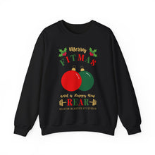 Load image into Gallery viewer, Merry FITMAS Ornaments Unisex Heavy Blend™ Crewneck Sweatshirt