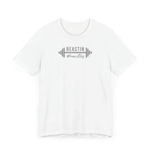 Load image into Gallery viewer, Gray Barbell BB Logo Tee