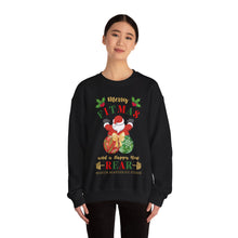 Load image into Gallery viewer, Merry Fitmas Santa Booty Unisex Crewneck Sweatshirt - Christmas Fitness Apparel