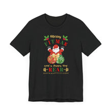 Load image into Gallery viewer, Merry Fitmas Santa Booty Ornaments Unisex Tee - Holiday Fitness Shirt for Gym Lovers