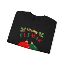 Load image into Gallery viewer, Merry FITMAS Ornaments Unisex Heavy Blend™ Crewneck Sweatshirt