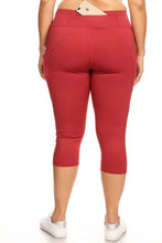 Load image into Gallery viewer, High Waist Tech Pocket Workout Capri Leggings