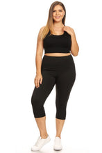 Load image into Gallery viewer, High Waist Tech Pocket Workout Capri Leggings