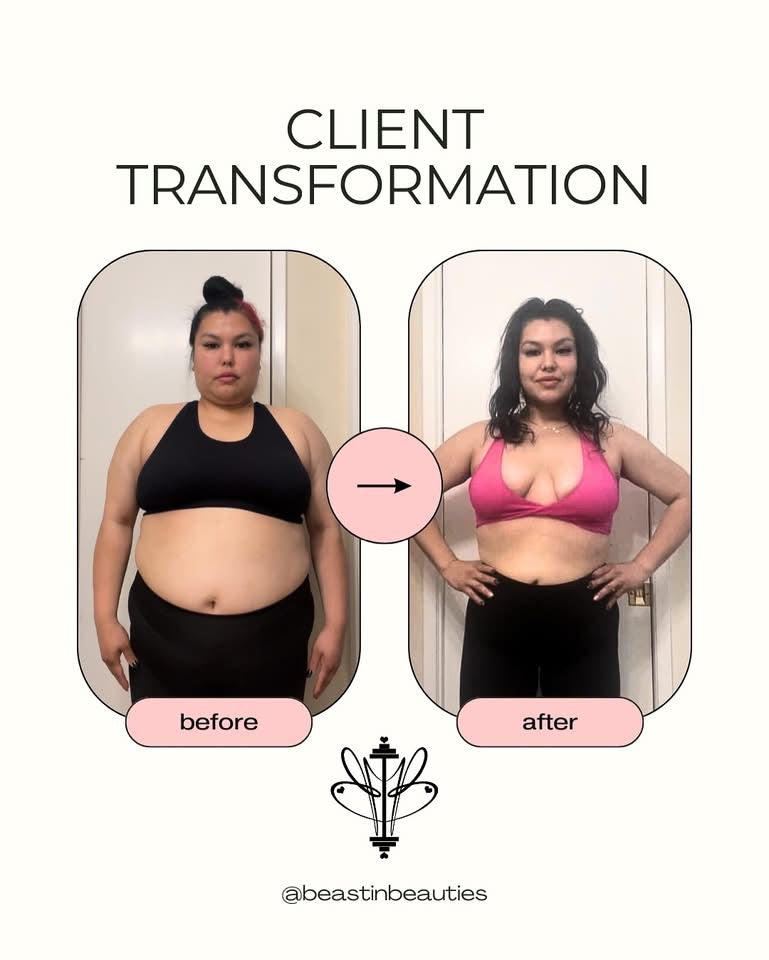 Before and after transformation