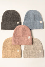 Load image into Gallery viewer, Soft Basic Ribbed Knit Cuff Beanie Hat

