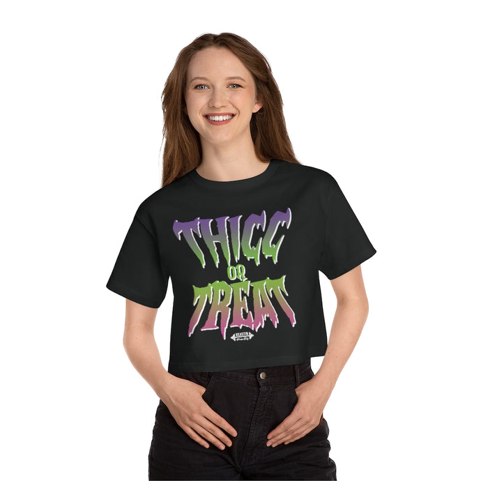 Thicc or Treat Cropped Tee