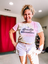 Load image into Gallery viewer, BB Retro Tie-Dye Crop Tee