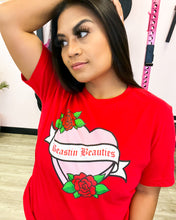 Load image into Gallery viewer, Hearts & Roses Short Sleeve Tee