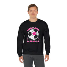 Load image into Gallery viewer, Pink Fluffy Stars Crewneck Sweatshirt
