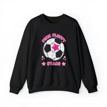 Load image into Gallery viewer, Pink Fluffy Stars Crewneck Sweatshirt
