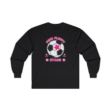 Load image into Gallery viewer, Pink Fluffy Stars Long Sleeve Tee
