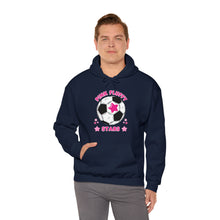 Load image into Gallery viewer, Pink Fluffy Stars Hooded Sweatshirt
