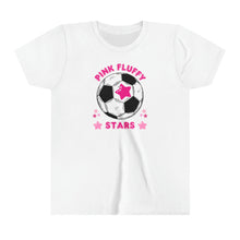 Load image into Gallery viewer, Pink Fluffy Stars Youth Short Sleeve Tee
