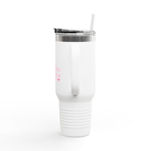 Load image into Gallery viewer, Pink Pilates Princess Insulated Travel Mug, 40oz - Perfect for Active Lifestyles, Birthday Gift, Fitness Motivation, On-the-Go Hydration
