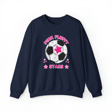 Load image into Gallery viewer, Pink Fluffy Stars Crewneck Sweatshirt
