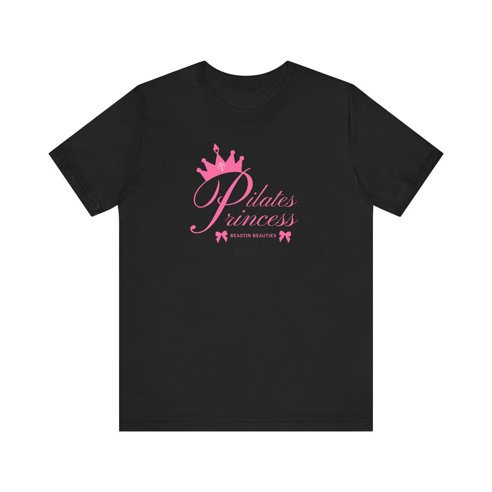Pilates Princess Tee, Cute Workout Shirt, Gifts for Fitness Lovers, Unisex Short Sleeve Top, Activewear for Women