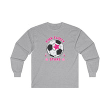 Load image into Gallery viewer, Pink Fluffy Stars Long Sleeve Tee
