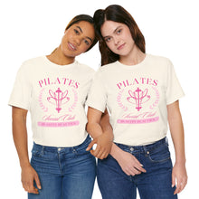 Load image into Gallery viewer, Pilates Club Short Sleeve Tee, Workout Shirt, Fitness Apparel, Exercise Top, Gift for Fitness Lovers
