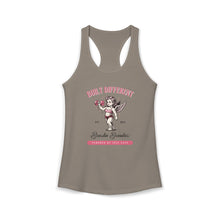 Load image into Gallery viewer, Built Different Cupid Racerback Tank — Women's Athletic Valentine Tank
