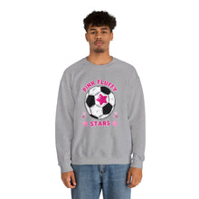 Load image into Gallery viewer, Pink Fluffy Stars Crewneck Sweatshirt
