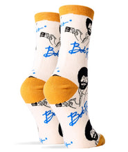 Load image into Gallery viewer, It&#39;s Bob Ross - Women&#39;s Funny Crew Socks
