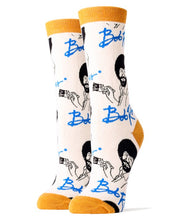 Load image into Gallery viewer, It&#39;s Bob Ross - Women&#39;s Funny Crew Socks
