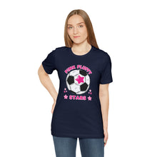 Load image into Gallery viewer, Pink Fluffy Stars Team Short Sleeve Tee
