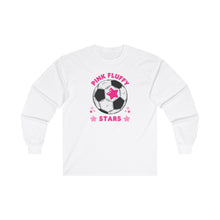 Load image into Gallery viewer, Pink Fluffy Stars Long Sleeve Tee
