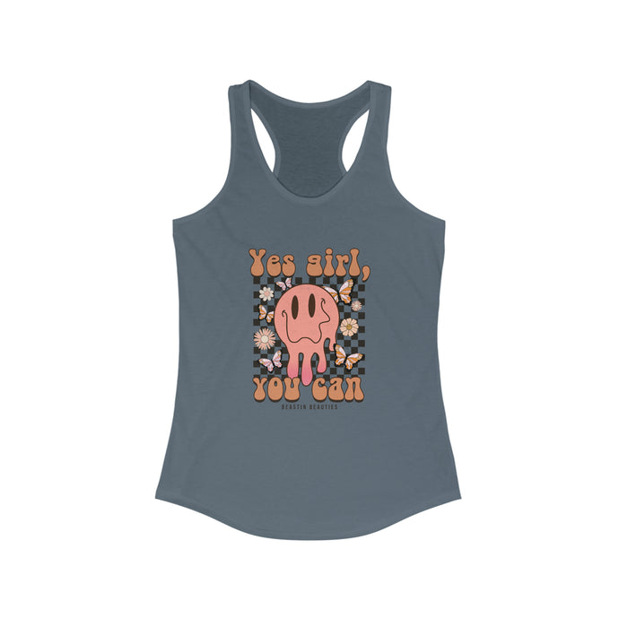 Yes Girl You Can Racerback Tank